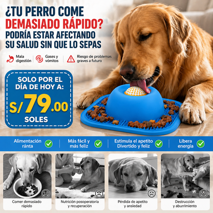 Comedero Antiestrés 2-en-1 para Perros