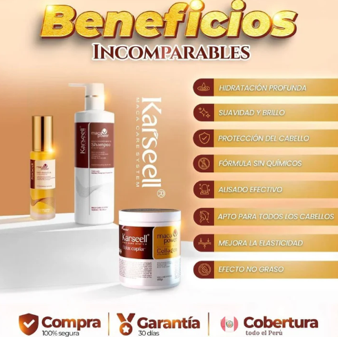 Super Pack Karseell® - Tratamiento Capilar Profundo 3 en 1